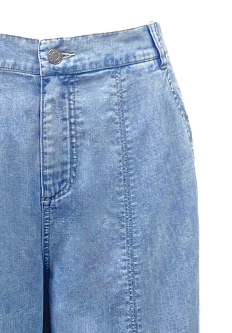 WIDE LEG SEAM DETAILS JEANS