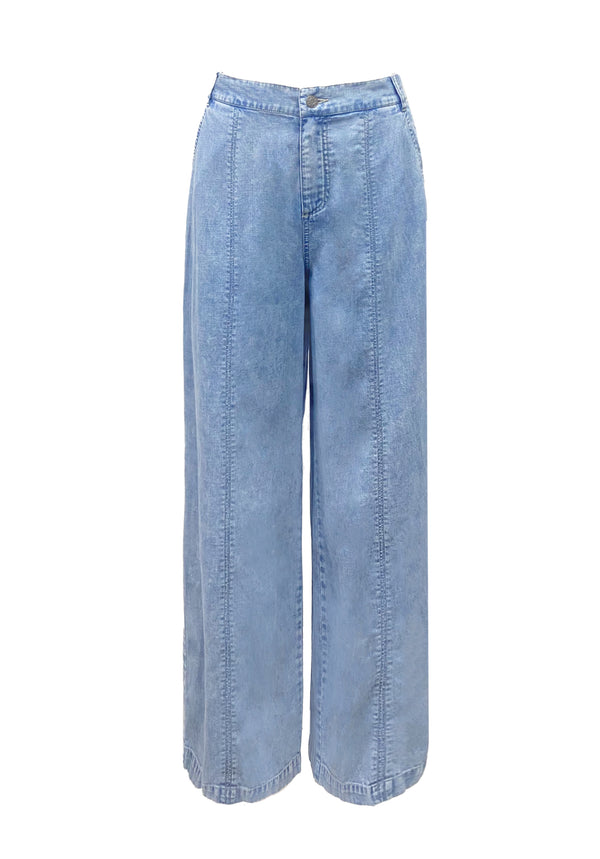 WIDE LEG SEAM DETAILS JEANS