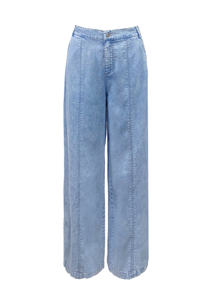 WIDE LEG SEAM DETAILS JEANS