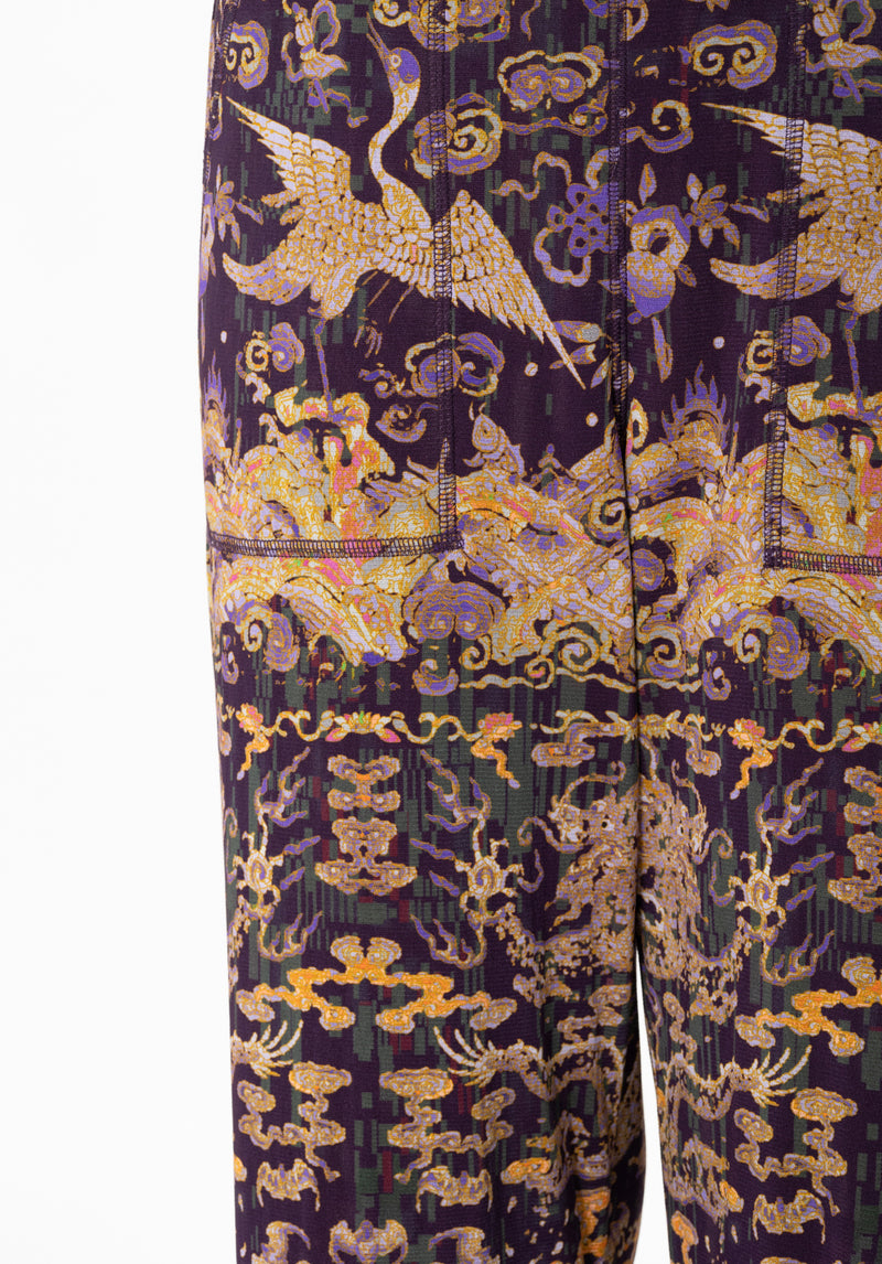 COUNTVERSE PRINT ON NETTING DRAGON PANTS