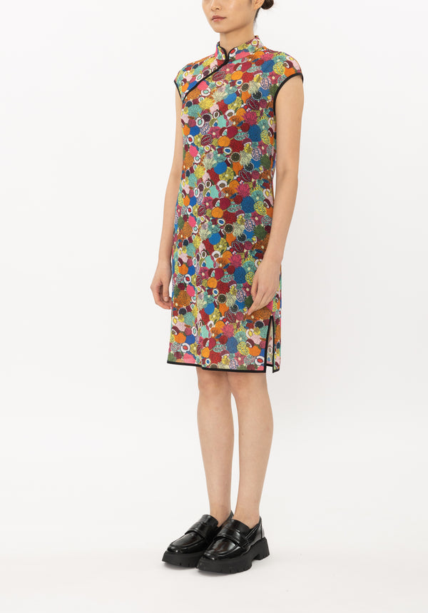 SMALL TROPICAL FRUIT NETTING CHEONGSAM