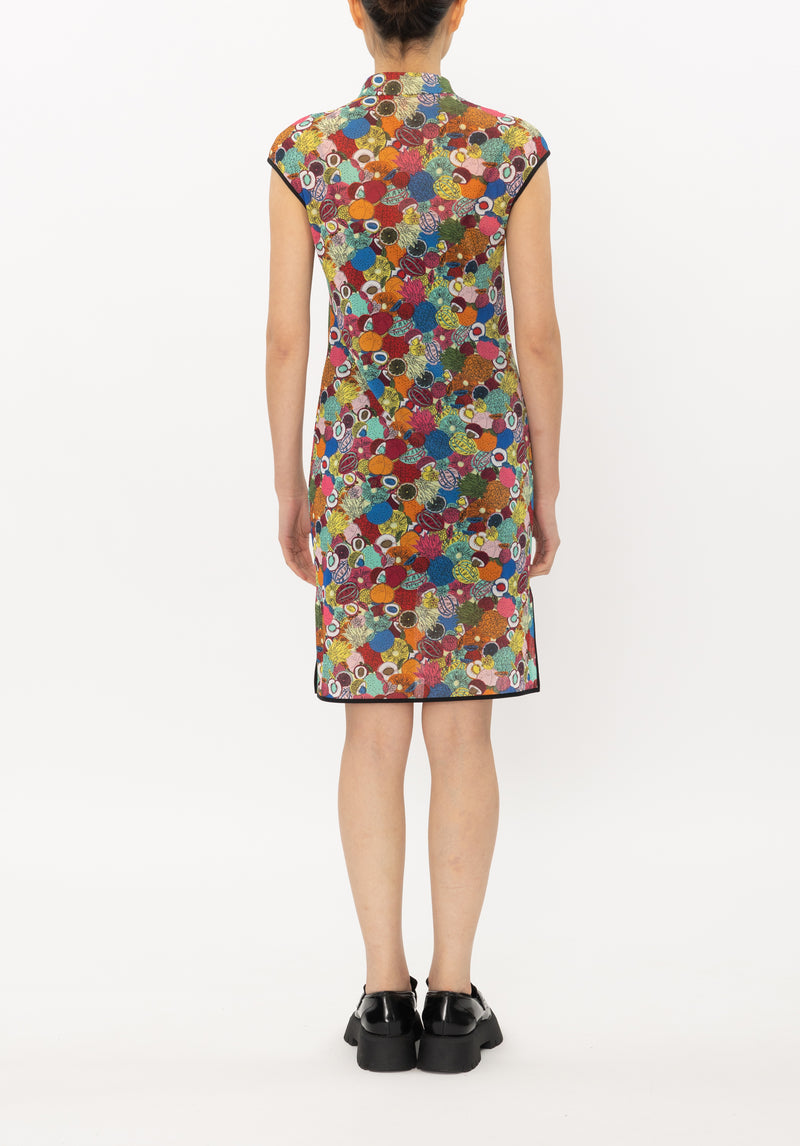 SMALL TROPICAL FRUIT NETTING CHEONGSAM