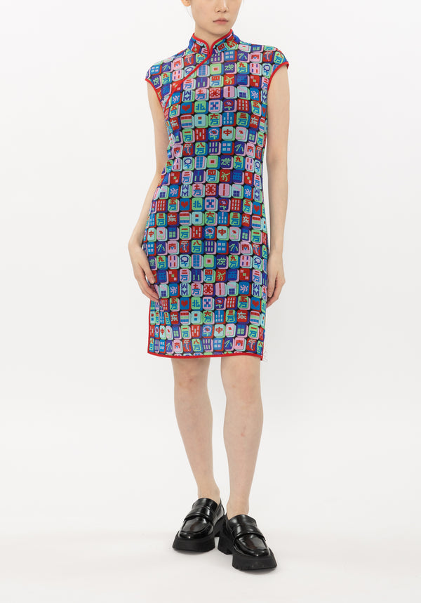MAHJONG NETTING CHEONGSAM