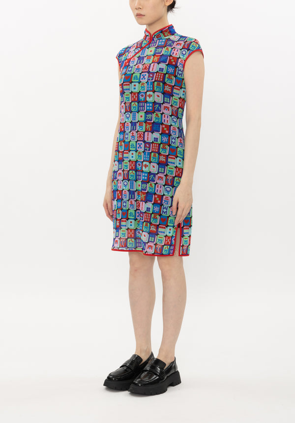 MAHJONG NETTING CHEONGSAM