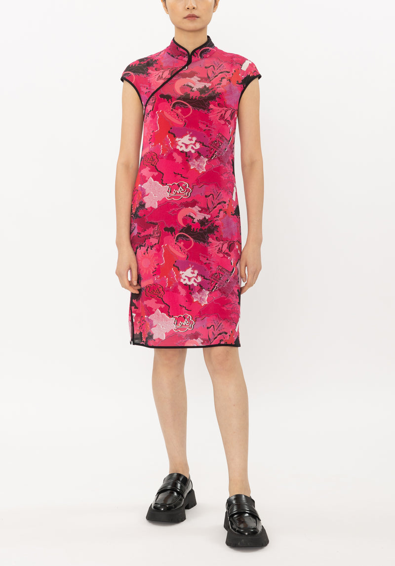 CITY CAMOUFLAGE NETTING CHEONGSAM