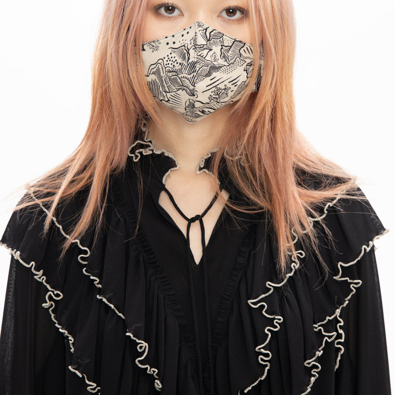 MONOTONE LANDSCAPE REUSABLE PROTECTIVE FACE MASKS
