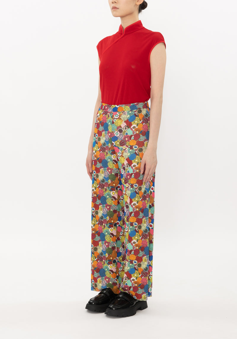 SMALL TROPICAL FRUIT NETTING PANTS