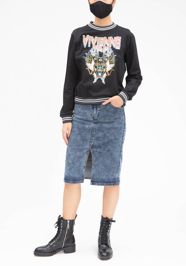DRAGON FOAM COTTON TERRY TOP