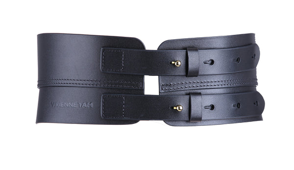 BLACK DRAGON HEAD WAIST BELT