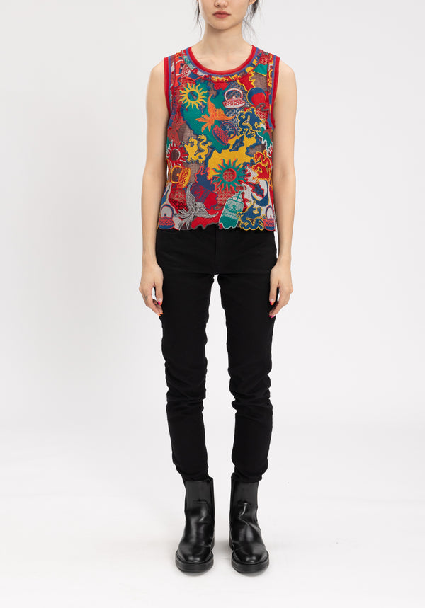 CITY CAMOUFLAGED LACE TOP