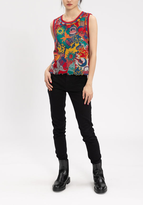 CITY CAMOUFLAGED LACE TOP