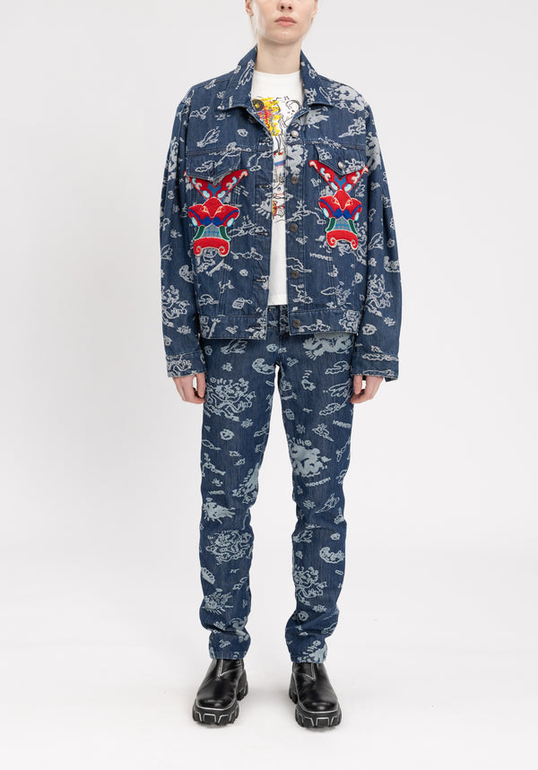CLOUD DRAGON PATCH JACQUARD JACKET