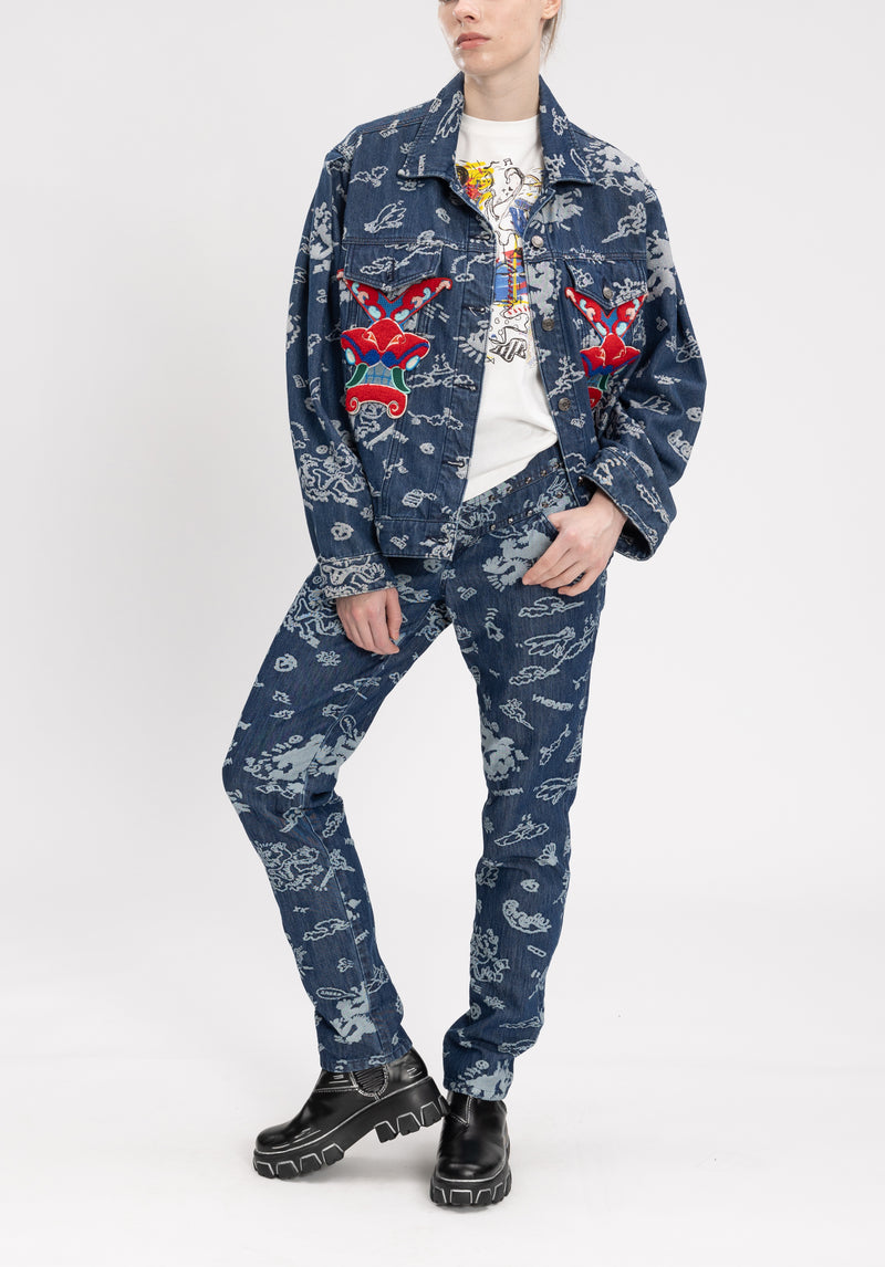 CLOUD DRAGON PATCH JACQUARD JACKET