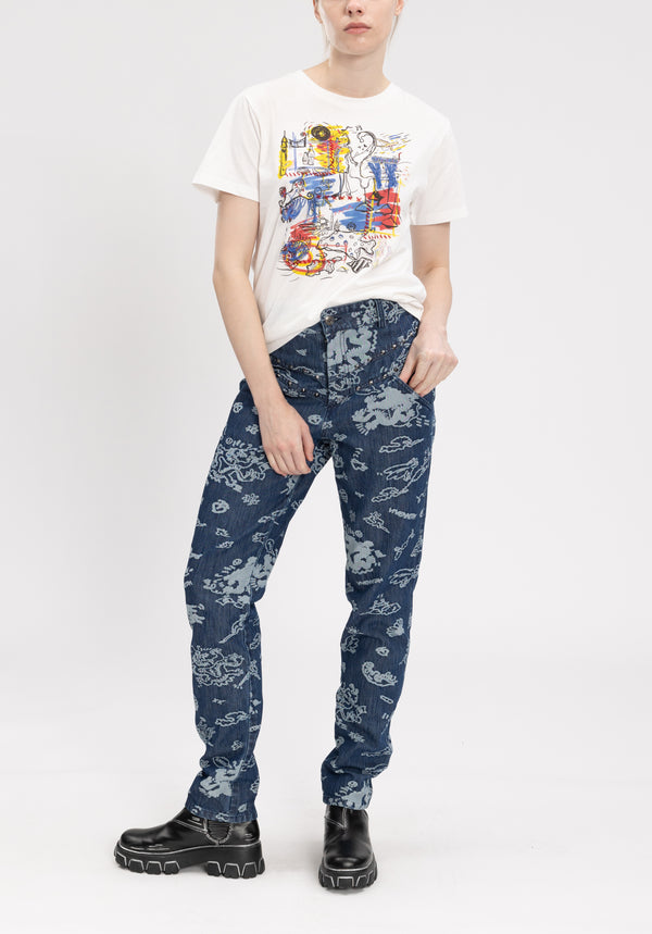 GRAFFITI ART HAND STITCH TEE